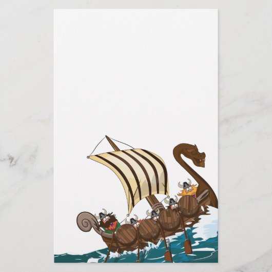 Viking Invasion Fleet Briefpapier (Voorkant)