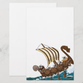 Viking Invasion Fleet Briefpapier (Voorkant / Achterkant)