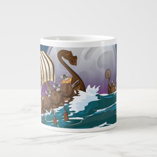 Viking Invasion Fleet Grote Koffiekop (Voorkant)