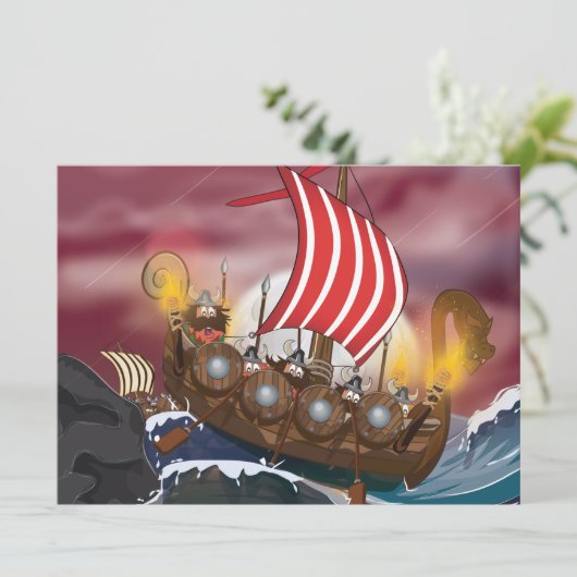 Viking Invasion Fleet Kaart (Staand voorkant)