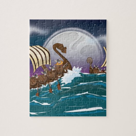 Viking Invasion Fleet Legpuzzel (Verticaal)