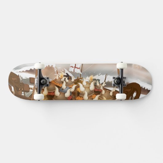 Viking Invasion Fleet Persoonlijk Skateboard (Horizontaal)