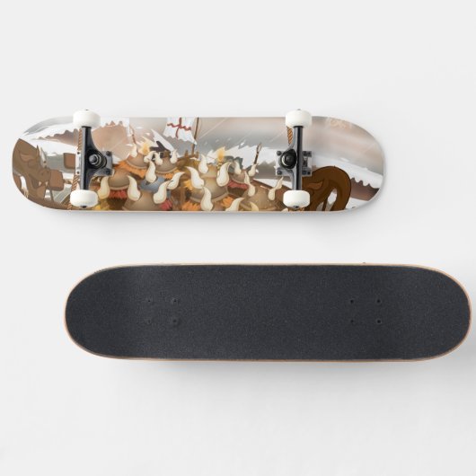 Viking Invasion Fleet Persoonlijk Skateboard (Horizontaal)
