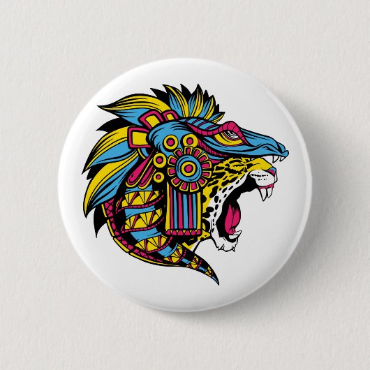 Viking jaguar ronde button 5,7 cm (Voorkant)