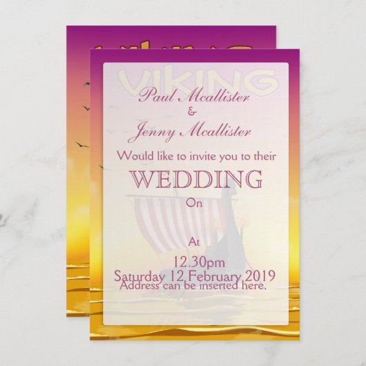 Viking Kaart (Voorkant / Achterkant)