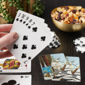 Viking Kat Blauwe Draak Fantasie  Pokerkaarten (Insitu)