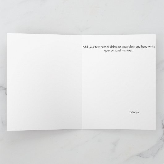 Viking Kat Blauwe Draak Kaart (Binnen)