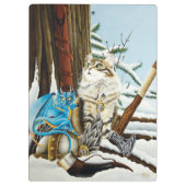 Viking Kat Blauwe Draak Klembord (Achterkant)