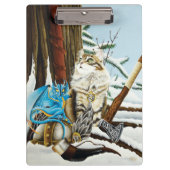 Viking Kat Blauwe Draak Klembord (Voorkant)
