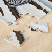 Viking Kat Blauwe Draak Legpuzzel (Zijkant)