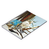 Viking Kat Blauwe Draak Notitieboek (Linkerzijde)