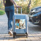 Viking Kat Blauwe Draak Sticker (Koffer Insitu)