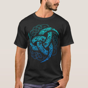 Viking Keltisch knoopwerk Triple Horn van Odin T-shirt