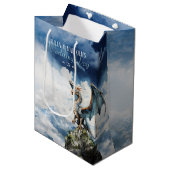 Viking Keltische Dragon Bruiloft of Verjaardag Medium Cadeauzakje (Voorkant Gekanteld)