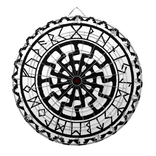 Viking Keltische Zon Rune Kalender Dartbord (Voorkant)