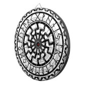 Viking Keltische Zon Rune Kalender Dartbord (Voorkant Rechts)