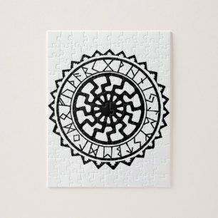 Viking Keltische Zon Rune Kalender Legpuzzel