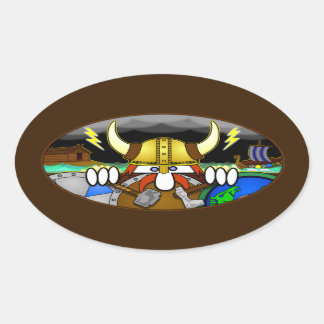 Viking Kilroy Ovale Sticker
