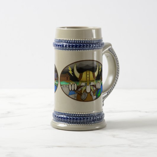 Viking Kilroy Stein Bierpul (Voorkant rechts)