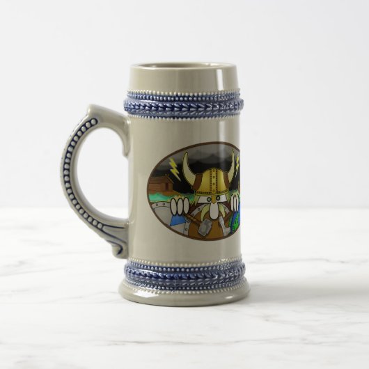 Viking Kilroy Stein Bierpul (Links)