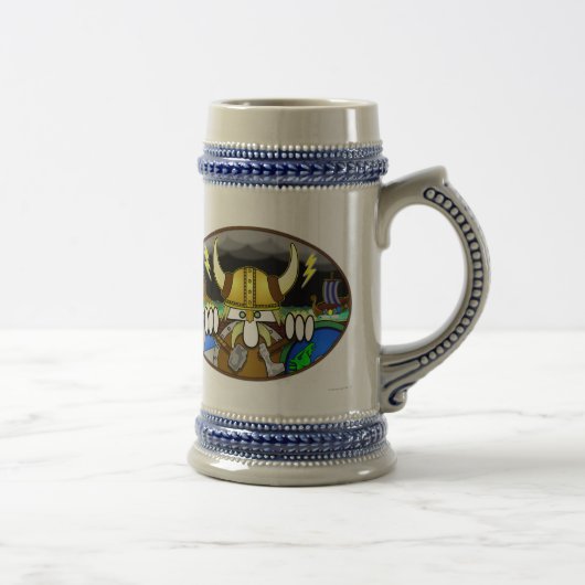 Viking Kilroy Stein Bierpul (Rechts)