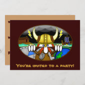 Viking Kilroy-uitnodigingen Kaart (Voorkant / Achterkant)