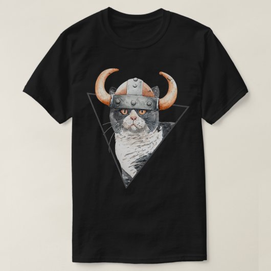 Viking Kitty Cat T-shirt (Design voorkant)