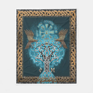 Viking Kompas Yggdrasil Fleece Deken