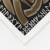 Viking Kompas Yggdrasil Fleece Deken (Hoek)