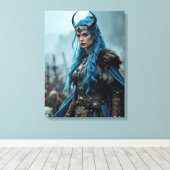 Viking Koningin Canvas Afdruk (Insitu (Houten vloer))