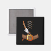 Viking kostuum Halloween truc of het behandelen va Magneet (Voorkant / Achterkant)