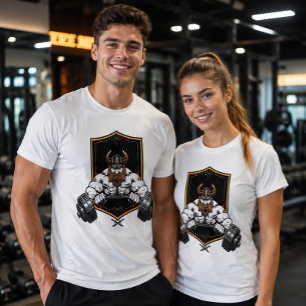 Viking krijger barbaar gym lifter t-shirt