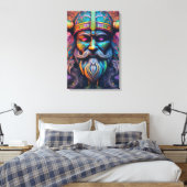 Viking krijger canvasprint canvas afdruk (Insitu (Slaapkamer))