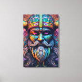 Viking krijger canvasprint canvas afdruk (Voorkant)