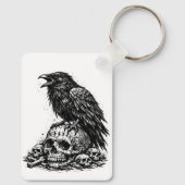 Viking krijger charge - Inktgevecht Sleutelhanger (Achterkant)