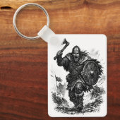 Viking krijger charge - Inktgevecht Sleutelhanger (Voorkant)