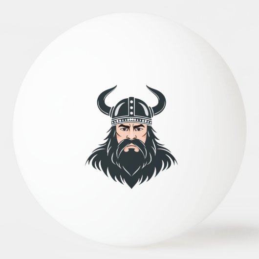 Viking krijger pingpongbal (Voorkant)