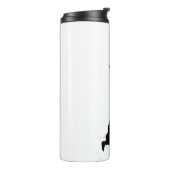 Viking krijger silhouet thermosbeker (Gedraaid links)