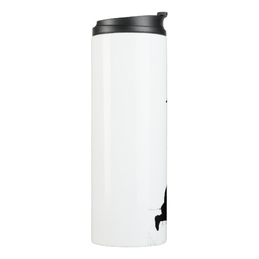 Viking krijger silhouet thermosbeker (Gedraaid links)