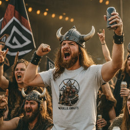 Viking Krijger Valhalla Wacht Valknut Grafisch T-shirt
