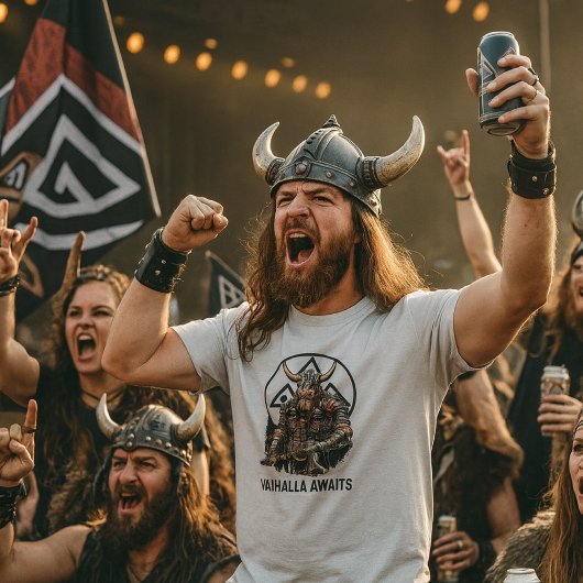 Viking Krijger Valhalla Wacht Valknut Grafisch T-shirt