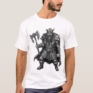 Viking krijger van de Wolf Clan Noordse Strijd Kun T-shirt