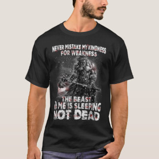 Viking Krijger Verwar Mijn Vriendelijkheid Nooit M T-shirt