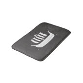 Viking-langboot met aangepaste achtergrondkleur badmat (Gekanteld)