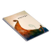 Viking Langschip Staart Notitieboek (Rechterzijde)