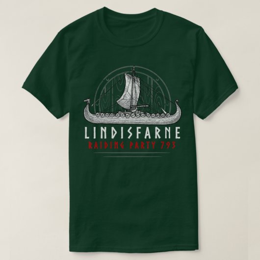 Viking Lindisfarne Raiding Party 793 T-shirt (Design voorkant)