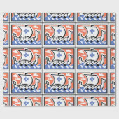 Viking Longboot Cadeaupapier (Vlak)