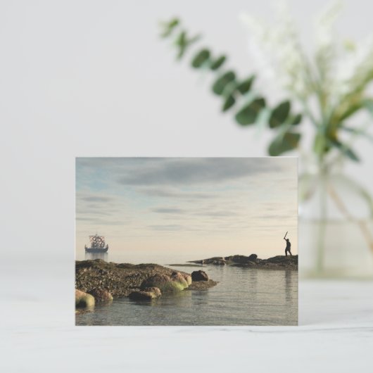 Viking Longship Homecoming Briefkaart (Staand voorkant)