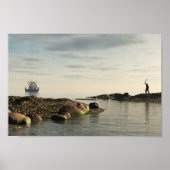 Viking Longship Homeward Bound Poster (Voorkant)