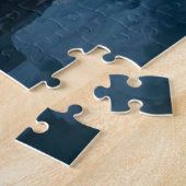 Viking Longship Icy Fjord Jigsaw Puzzle Legpuzzel (Zijkant)